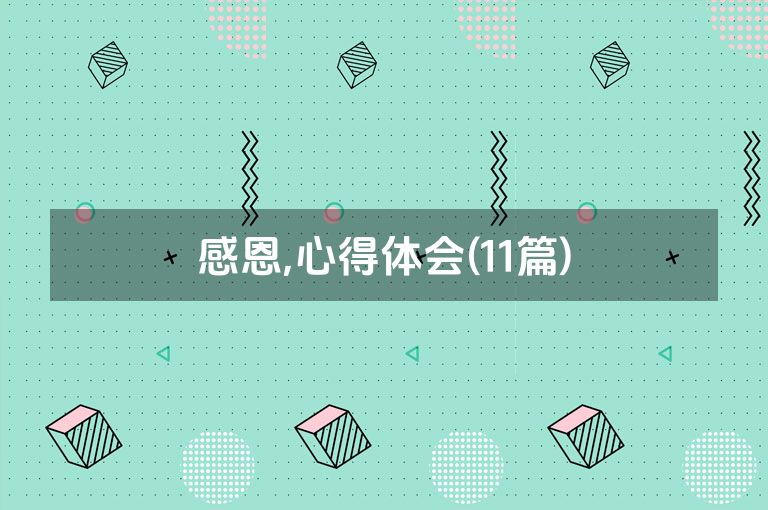 感恩,心得体会(11篇)