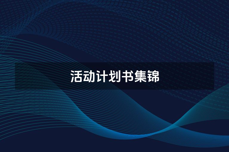 活动计划书集锦