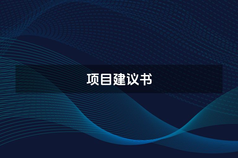 项目建议书