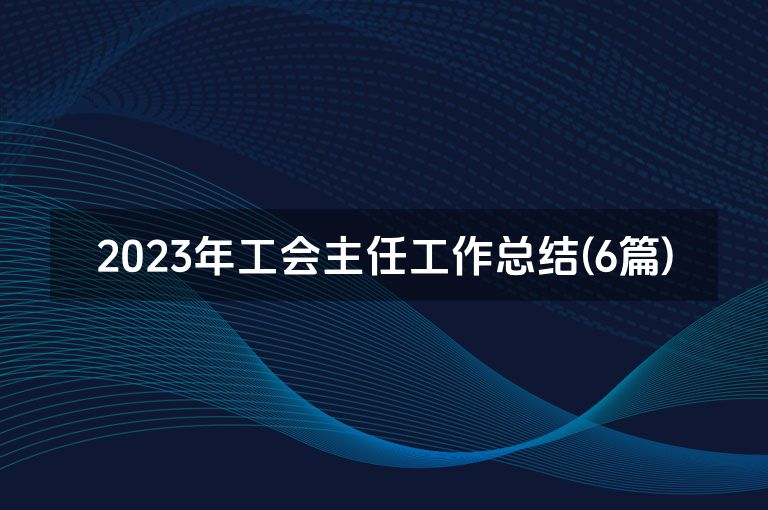 2023年工会主任工作总结(6篇)
