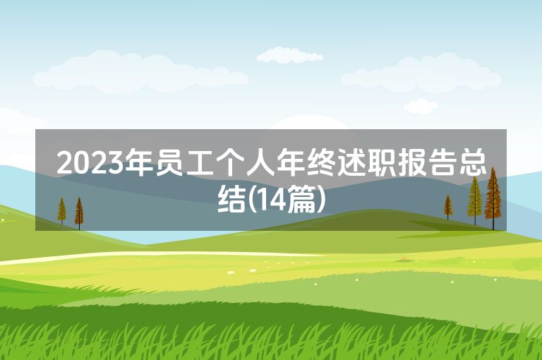 2023年员工个人年终述职报告总结(14篇)