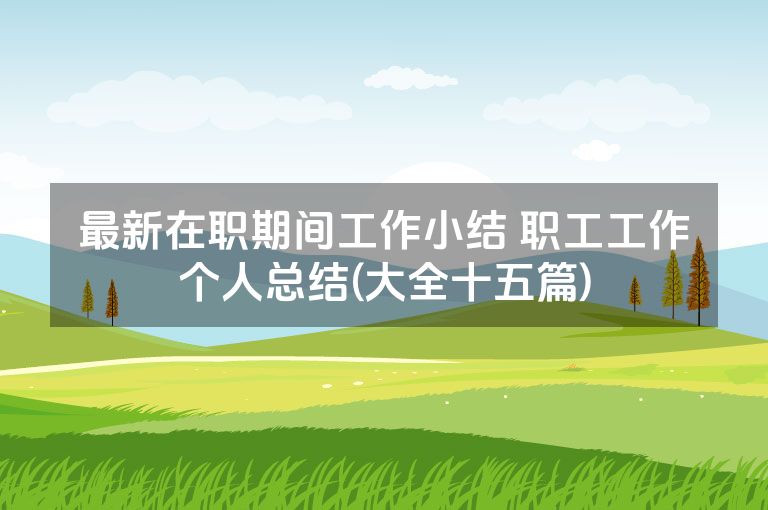 最新在职期间工作小结 职工工作个人总结(大全十五篇)